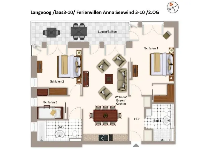 Apartmentvilla Anna Apartmentvilla Anna 3-10 アパート ランゲオーク